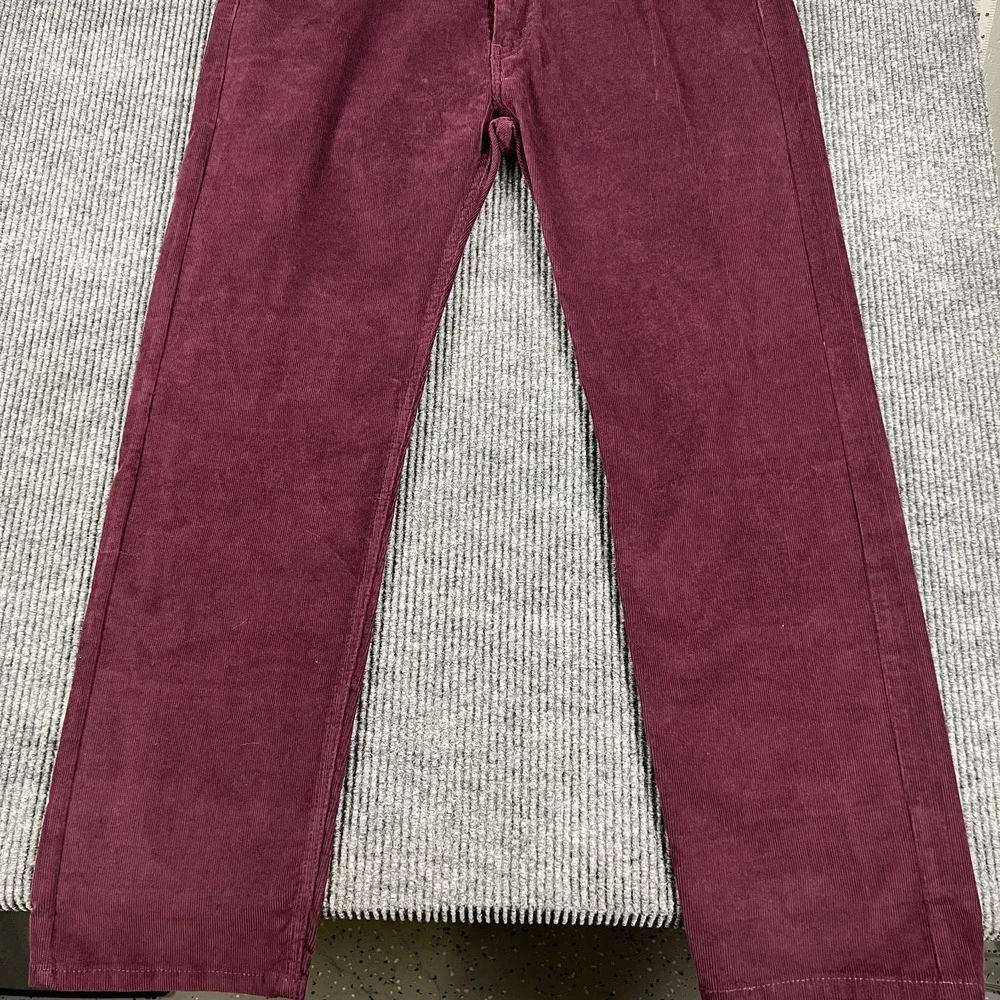 Levis 505 Corduroy Jeans Mens 38x32 Purple 5 Pocket Regular Fit Stretch New